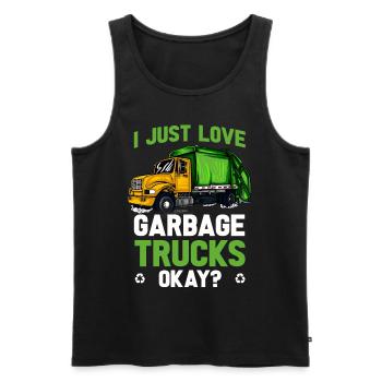 Garbage Man Gift Garbage Garbage Collection Waste Profession - Men's Premium Organic Tank Top - black - Front - AI Model Male 178 light (178cm)