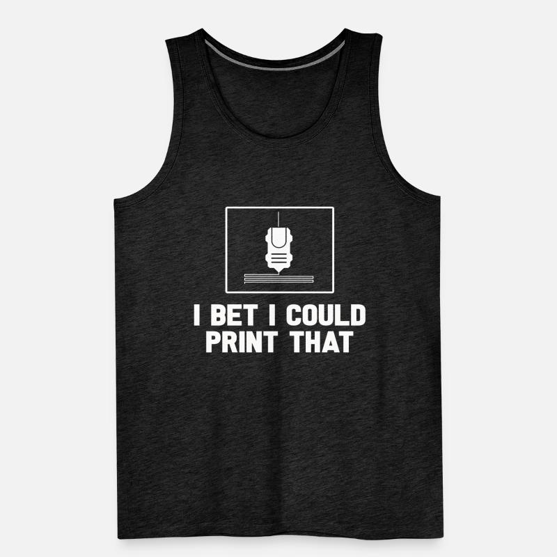 3D Printer Printing Machine Technology Technology Hobby Men's Premium Organic Tank Top