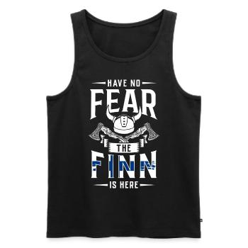 Finlande Tshirt Finlande Scandinavie - Débardeur bio Premium Homme - noir - Devant - AI Model Male 178 light (178cm)
