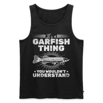 Es ist eine Hornhecht-Sache, die du nicht - Männer Premium Bio Tank Top - Schwarz - Vorne - AI Model Male 178 light (178cm)