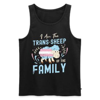 Transe Transgender Transsexuell Geschenk Queer - Männer Premium Bio Tank Top - Schwarz - Vorne - AI Model Male 178 light (178cm)