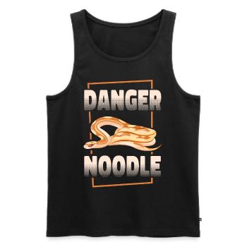 Snake Serpent Danger Noodle - Männer Premium Bio Tank Top - Schwarz - Vorne - Michal (187cm)
