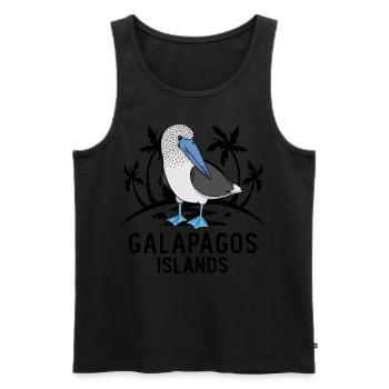 Tölpel Seevögel Blaufußtölpel - Männer Premium Bio Tank Top - Schwarz - Vorne - AI Model Male 178 light (178cm)