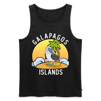 Tölpel Seevögel Blaufußtölpel - Männer Premium Bio Tank Top - Schwarz - Vorne - AI Model Male 178 light (178cm)