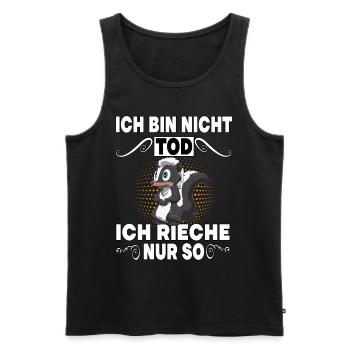 Stinktier Lustige Stinktiere Zootier Geschenk für - Männer Premium Bio Tank Top - Schwarz - Vorne - AI Model Male 178 light (178cm)