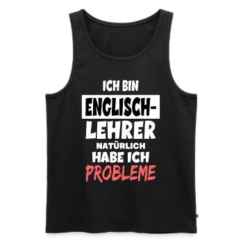 Lehrer Geschenke Lehrerinnen Geschenkideen für - Männer Premium Bio Tank Top - Schwarz - Vorne - Michal (187cm)