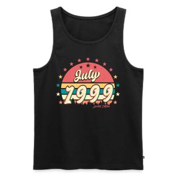 Bestes Lebensjahr Juli 1999 - Männer Premium Bio Tank Top - Schwarz - Vorne - Michal (187cm)