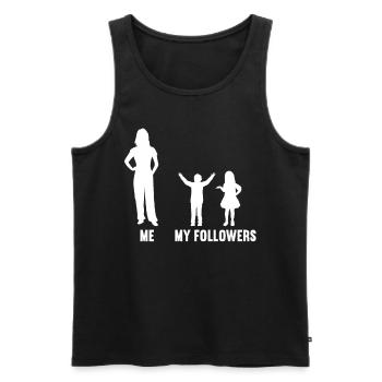 Moi et mes disciples pour les femmes fils et fille - Débardeur bio Premium Homme - noir - Devant - Michal (187cm)