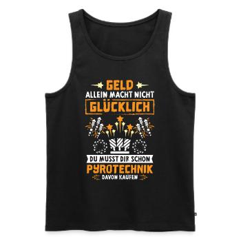 Pyrotechnik Kaufen Silvester - Männer Premium Bio Tank Top - Schwarz - Vorne - Michal (187cm)