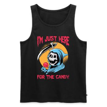 Halloween design for the Halloween party - Men's Premium Organic Tank Top - black - Front - AI Model Male 178 light (178cm)