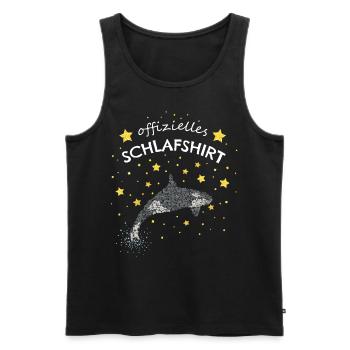 Offizielles Schlafshirt Orka Killerwal - Männer Premium Bio Tank Top - Schwarz - Vorne - Michal (187cm)
