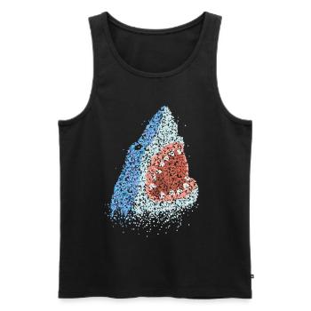 Great White Sharks Shark Lovers - Men's Premium Organic Tank Top - black - Front - Michal (187cm)