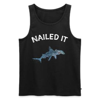 Nailed It Hammerhead Shark Shark Lovers - Men's Premium Organic Tank Top - black - Front - Michal (187cm)