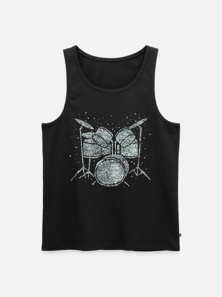 Drums Schalgzeuger Drumming Drumset - Men's Premium Organic Tank Top - black