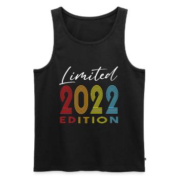 Édition limitée 2022 - Débardeur bio Premium Homme - noir - Devant - AI Model Male 178 light (178cm)