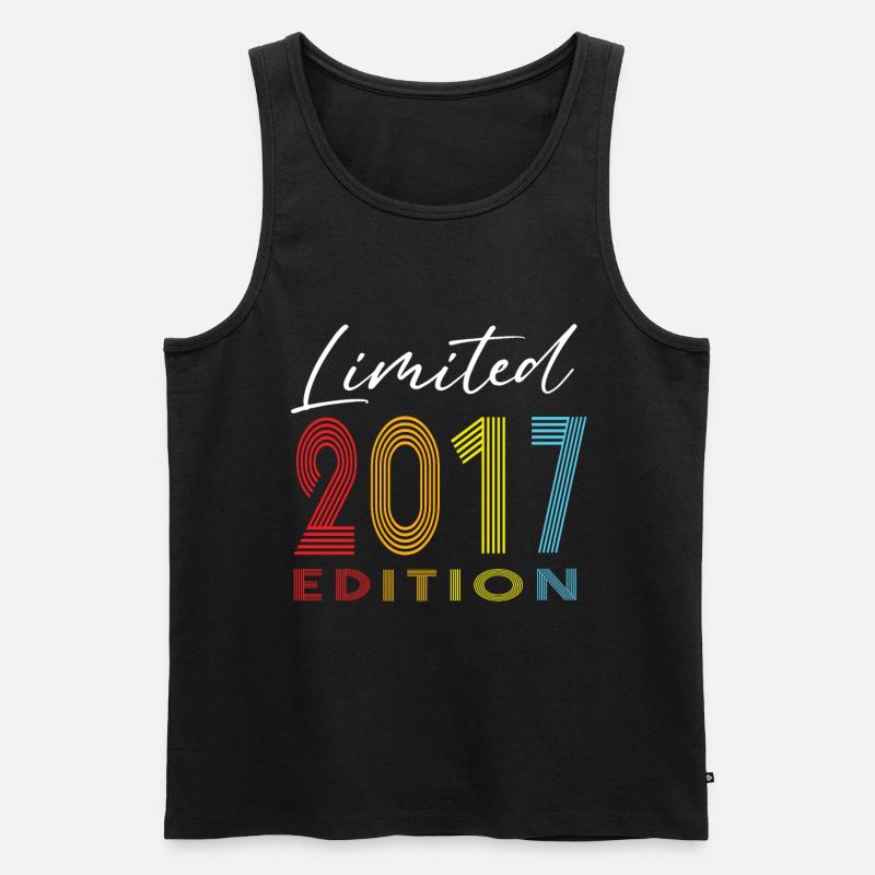 Limited Edition 2017 - Männer Premium Bio Tank Top - Schwarz