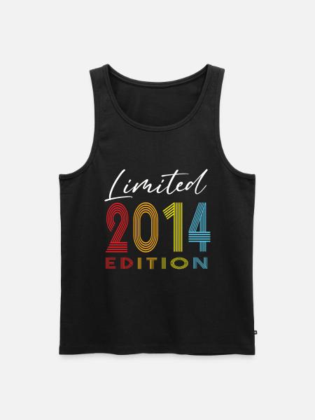 Limited Edition 2014 - Männer Premium Bio Tank Top - Schwarz