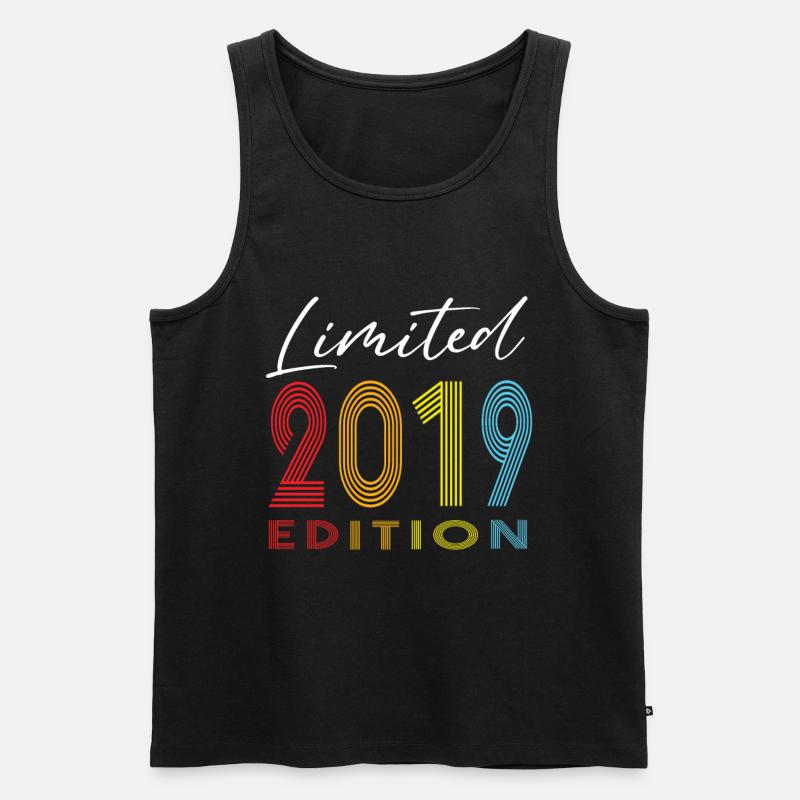 Limited Edition 2019 - Männer Premium Bio Tank Top - Schwarz