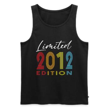 Limited Edition 2012 - Männer Premium Bio Tank Top - Schwarz - Vorne - Michal (187cm)