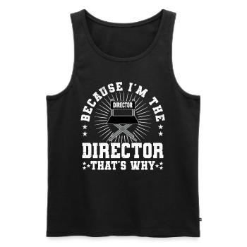 Director Filmmaker Feature Film Film - Men's Premium Organic Tank Top - black - Front - Michal (187cm)