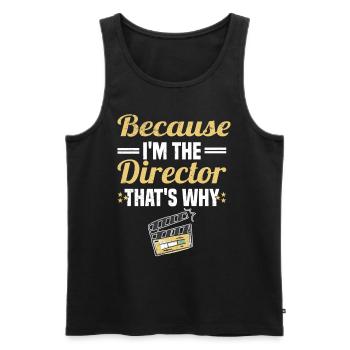 Director Filmmaker Feature Film Film - Men's Premium Organic Tank Top - black - Front - Michal (187cm)