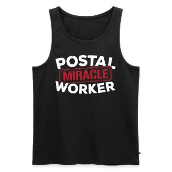 Postwunder Arbeiter Briefträger Briefträger Job - Männer Premium Bio Tank Top - Schwarz - Vorne - AI Model Male 178 light (178cm)