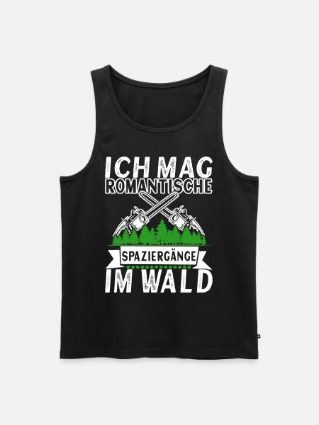 Holzfäller Förster - Männer Premium Bio Tank Top - Schwarz