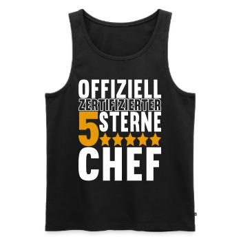 Abteilungsleiter Chef - Männer Premium Bio Tank Top - Schwarz - Vorne - Michal (187cm)