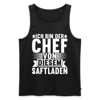 Abteilungsleiter Chef - Männer Premium Bio Tank Top - Schwarz - Vorne - Michal (187cm)