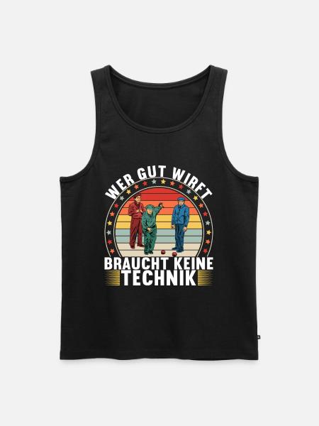 Boule Petanque - Männer Premium Bio Tank Top - Schwarz