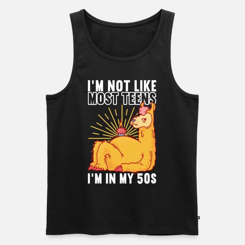 Grumpy Birthday - Männer Premium Bio Tank Top - Schwarz