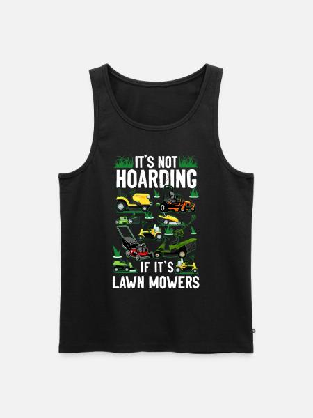 Tondeuse à gazon Mowing Papa Père - Débardeur bio Premium Homme - noir