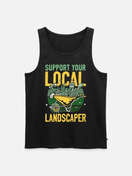 Landscaper Landscaping Landscape - Men's Premium Organic Tank Top - black