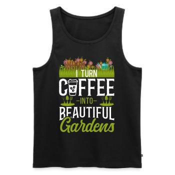 Landscaper Landscaping Landscape - Men's Premium Organic Tank Top - black - Front - Michal (187cm)