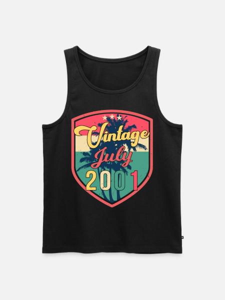 Original July 2001 - Men's Premium Organic Tank Top - black