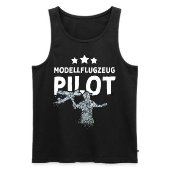 Modellflugzeug Modellflieger Verein - Männer Premium Bio Tank Top - Schwarz - Vorne - Michal (187cm)