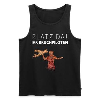 Modellflugzeug RC Ferngesteuerte Flieger - Männer Premium Bio Tank Top - Schwarz - Vorne - AI Model Male 178 light (178cm)