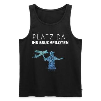 Modellflugzeuge Modellflug Modellfliegen - Männer Premium Bio Tank Top - Schwarz - Vorne - AI Model Male 178 light (178cm)