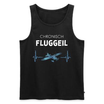 Fluggeil Modellflugzeuge Modellfliegen - Männer Premium Bio Tank Top - Schwarz - Vorne - Michal (187cm)