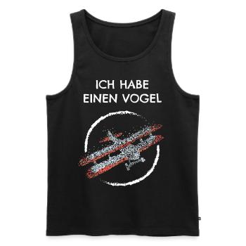 Modellflugzeug Ferngesteuertes Flugzeug - Männer Premium Bio Tank Top - Schwarz - Vorne - Michal (187cm)