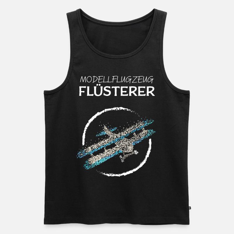 Modellflugzeug Modellflieger Modellbau - Männer Premium Bio Tank Top - Schwarz