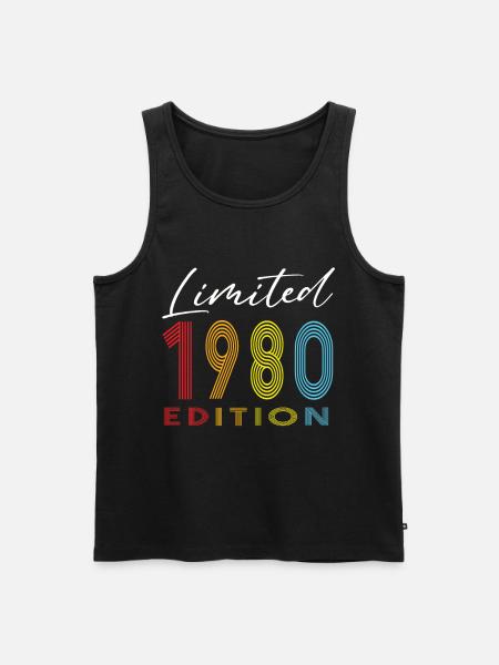 Édition limitée 1980 - Débardeur bio Premium Homme - noir