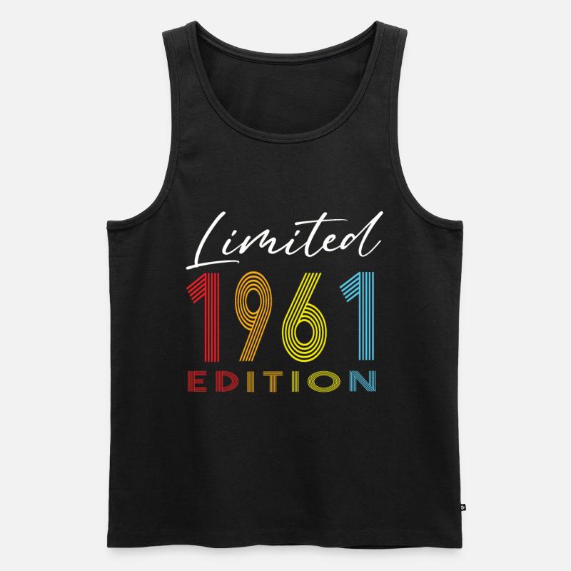 Limited Edition 1961 - Männer Premium Bio Tank Top - Schwarz