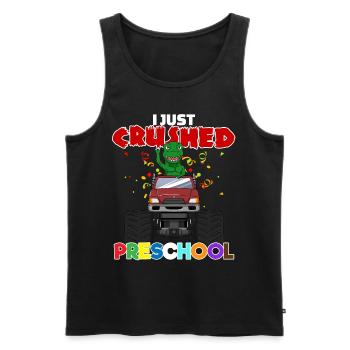 Monster Truck Dinosaur Preschool I Gift - Men's Premium Organic Tank Top - black - Front - Michal (187cm)