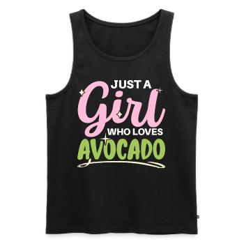 Nur ein Mädchen, das Avocado liebt Liebhaber Guaca - Männer Premium Bio Tank Top - Schwarz - Vorne - AI Model Male 178 light (178cm)