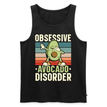 Zwanghafte Avocado-Krankheit Guac Guacamole Keto - Männer Premium Bio Tank Top - Schwarz - Vorne - AI Model Male 178 light (178cm)
