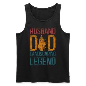 Landscaper Landscaping Landscape - Männer Premium Bio Tank Top - Schwarz - Vorne - Michal (187cm)