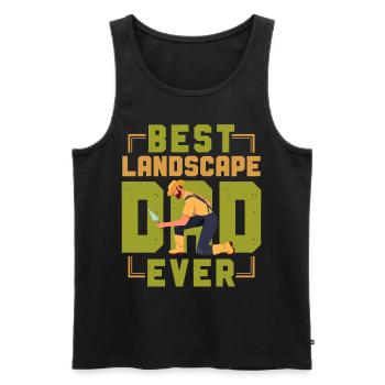 Landscaper Landscaping Landscape - Männer Premium Bio Tank Top - Schwarz - Vorne - AI Model Male 178 light (178cm)