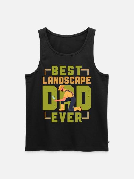 Landscaper Landscaping Landscape - Men's Premium Organic Tank Top - black