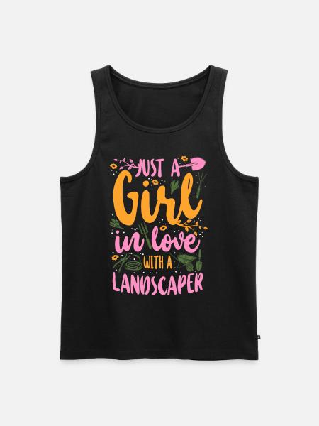 Landscaper Landscaping Landscape - Männer Premium Bio Tank Top - Schwarz